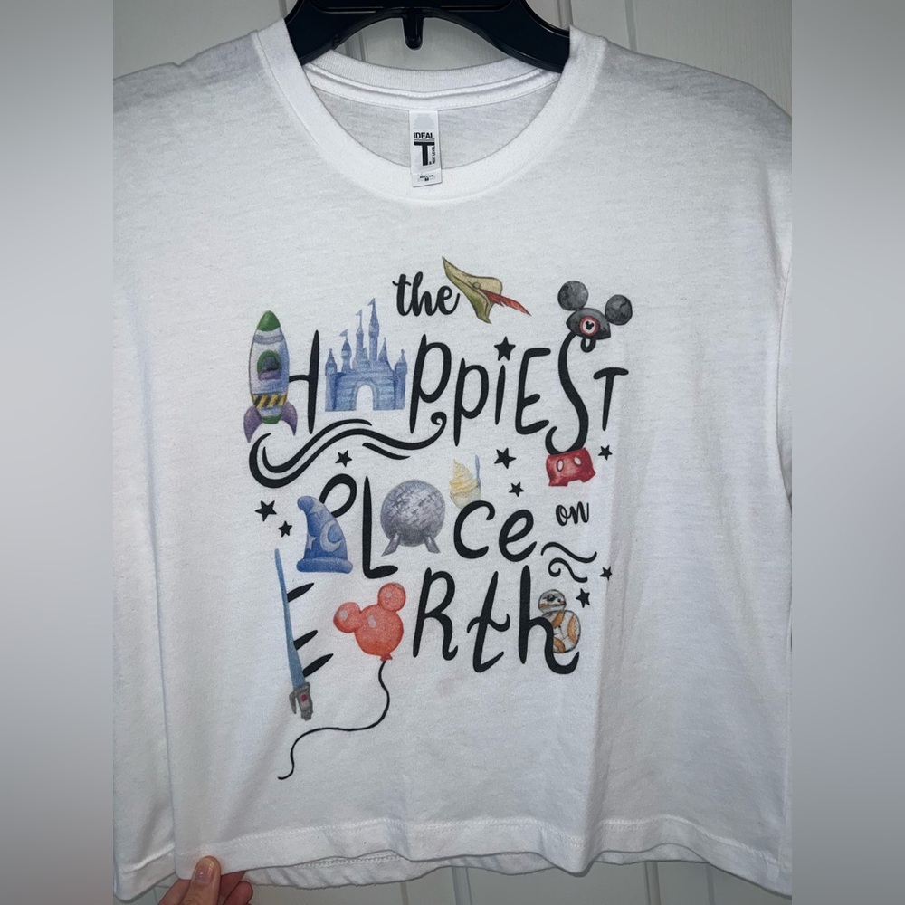 Disney Crop Shirt Size Medium